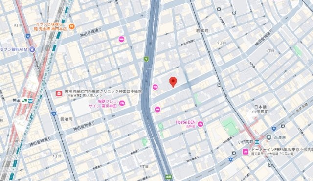 千代田区岩本町２丁目の事務所の地図