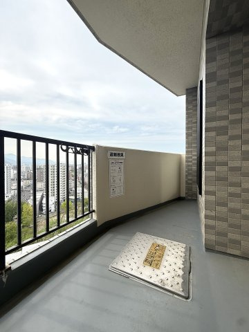 ライオンズヒルズ平岸壱番館のバルコニー