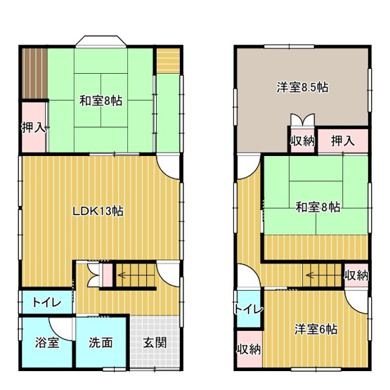 【間取り】 | 堀木2丁目戸建