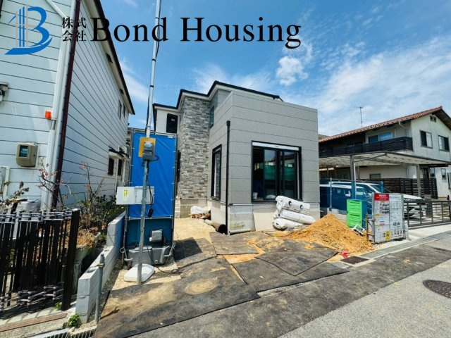 人丸小学校 区　LDK24帖超え　明石市東人丸町　新築戸建の前面道路含む現地写真