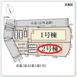 【区画図】 | リーブルガーデン甲賀市水口町新城 | 区画図