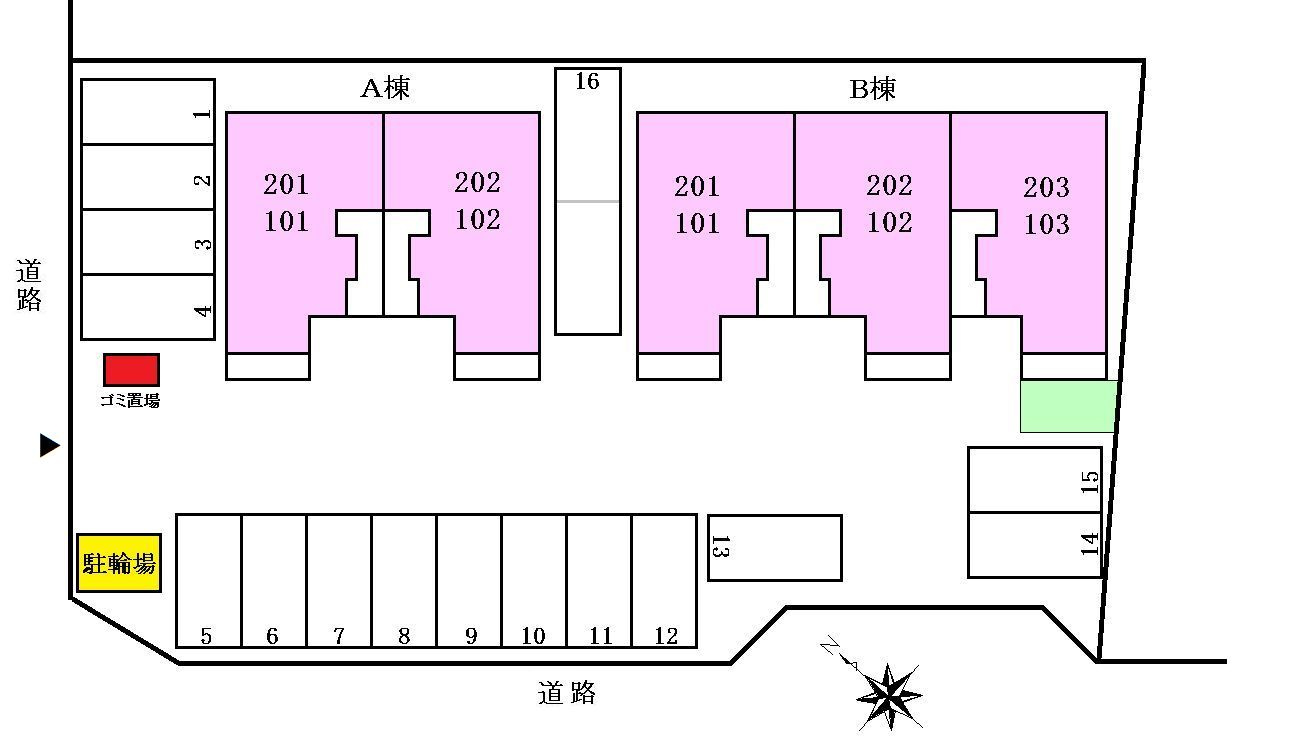 ウィッシュBの区画図