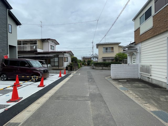 新築戸建・新築建売　郡山市大槻町17期　柴宮小・第一中の前面道路含む現地写真|前面道路