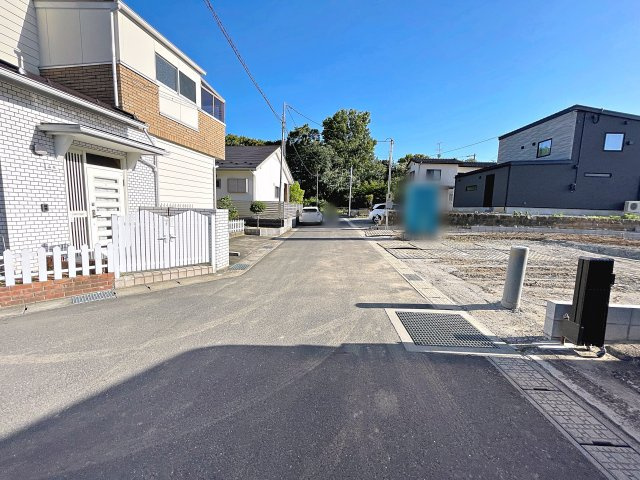 新築戸建・新築建売　郡山市大槻町17期　柴宮小・第一中の前面道路含む現地写真|前面道路