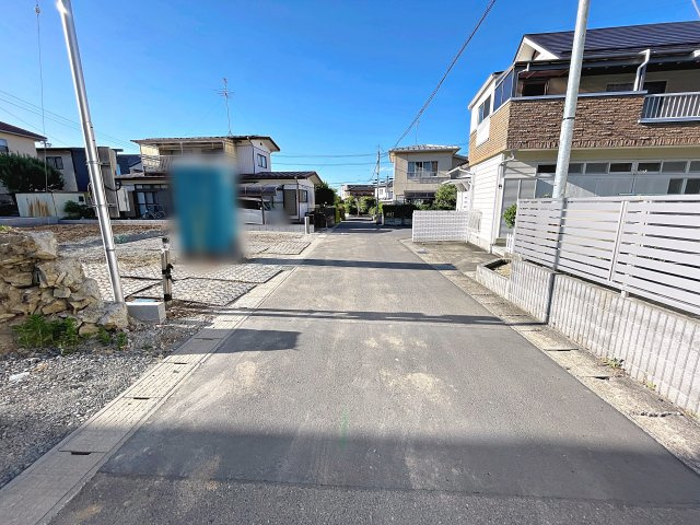 新築戸建・新築建売　郡山市大槻町17期　柴宮小・第一中の前面道路含む現地写真|前面道路