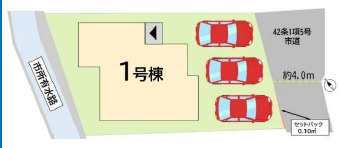 小倉南区東貫1丁目2期の区画図