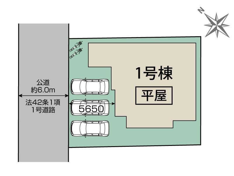 川越市日東町2期　全1棟　新築戸建　の区画図