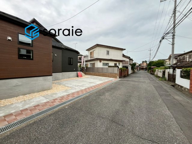 川越市日東町2期　全1棟　新築戸建　の前面道路含む現地写真|7/17　撮影