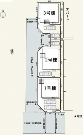 海老名市今里　第8の区画図