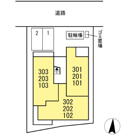 ルヴィータ本陣の区画図