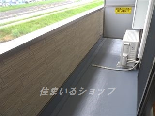 ユニベールＢのバルコニー|根谷川を望む眺望良好です