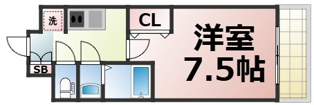 【間取り】 | Luxe今里Ⅱ　仲介手数料無料