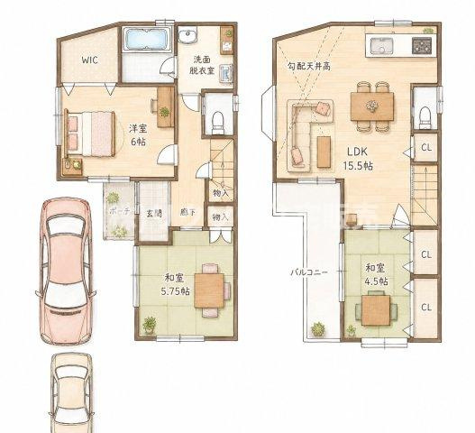 石津中町　中古一戸建ての間取り|間取り図はいかがですか？ご希望を叶える間取りですか？リビングの広さは？水回りの位置は？カウンターキッチン？など色々な情報が集約されています。弊社ではリフォームなどのご相談も承っております。