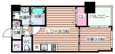 【間取り】 | ＨＳ梅田ＥＡＳＴ