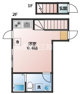 練馬区田柄３丁目のアパートの間取り