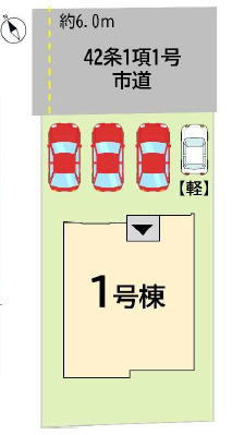 小倉北区熊本3丁目2期の区画図