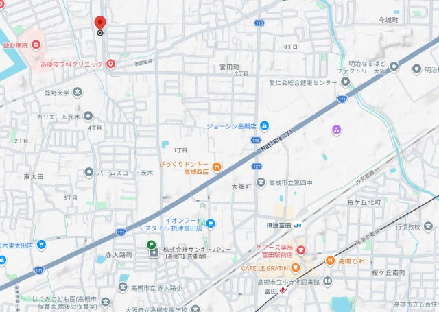 土室マンションの地図