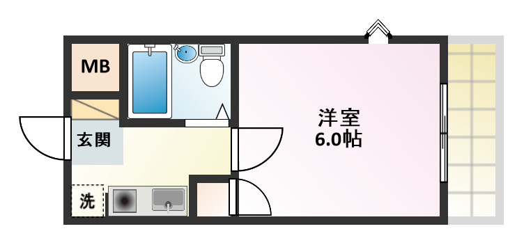 土室マンションの間取り