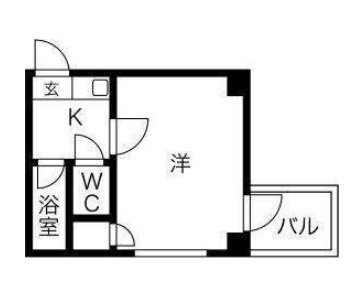 大阪市 駅徒歩4分 鉄骨アパート！の間取り