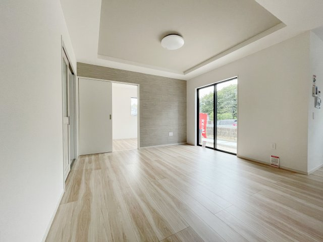 新築戸建・新築建売　郡山市大槻町17期　柴宮小・第一中の浴室|鏡が奥行きを演出！浴室暖房乾燥機付きのバスルームは一日の疲れを癒します！