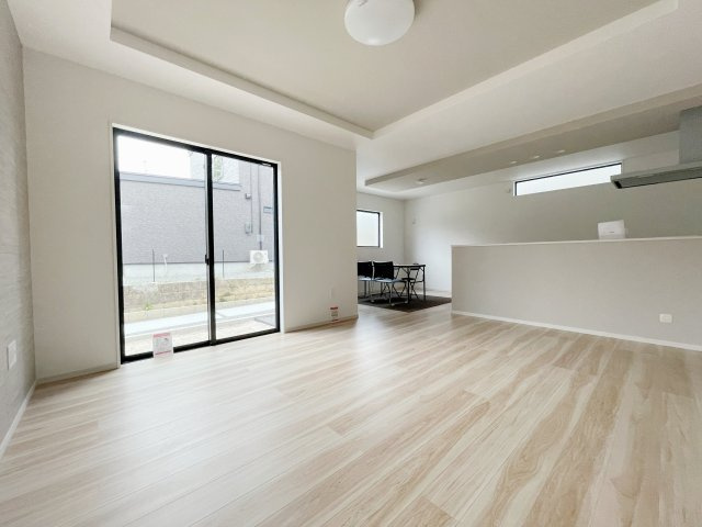 新築戸建・新築建売　郡山市大槻町17期　柴宮小・第一中のキッチン|オープンキッチンなので開放的♪キッチン収納付きなのも嬉しいポイント♪