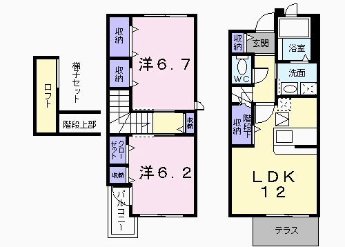 ファイン　カレッジの間取り