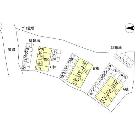 SEED　Cの区画図|高崎、前橋のお部屋探しはエンドスケープまで！お客様の理想お聞かせ下さい♪