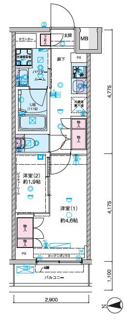 セジョリ池袋本町の間取り