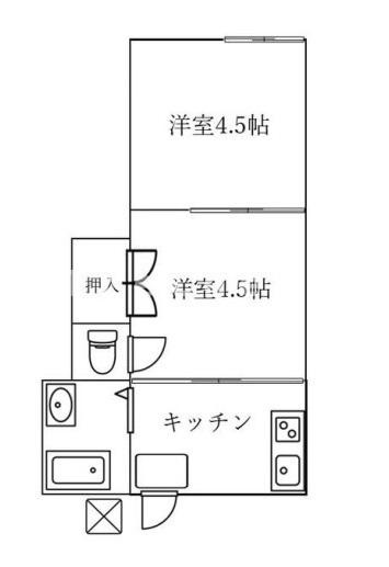 初平ハイツの間取り