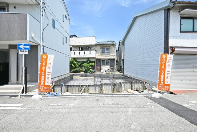 ファーストタウン梶ケ島新築一戸建て│2LDK+駐車1台可（ビルトインガレージ）の外観|フラット35S利用可適応物件になります。詳しくはお気軽にお問い合わせ下さい。