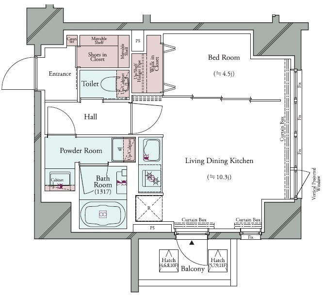 ＧＲＡＮ ＰＡＳＥＯ 広尾の間取り