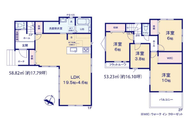 【間取り】 | 福岡市南区曰佐4丁目2期　1号棟（全3棟）【仲介手数料無料・0円】 | 平日、土日祝日もお好きな日時にご見学可能です。お気軽にお問合せ下さい。
