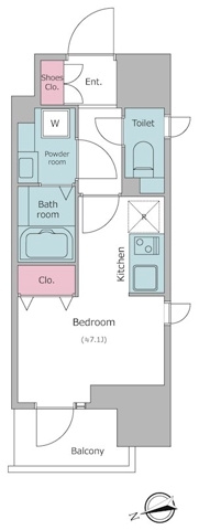 新品家具付きマンション南大井7(KaGood東京)の間取り|※間取りと異なる場合は現状を優先します。