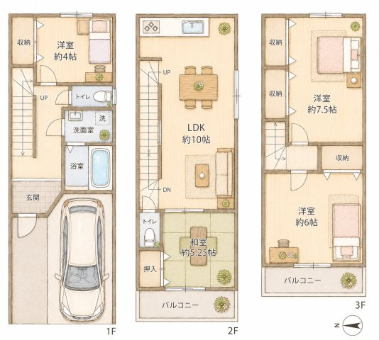 江端町　中古一戸建ての間取り|間取り図はいかがですか？ご希望を叶える間取りですか？リビングの広さは？水回りの位置は？カウンターキッチン？など色々な情報が集約されています。弊社ではリフォームなどのご相談も承っております。