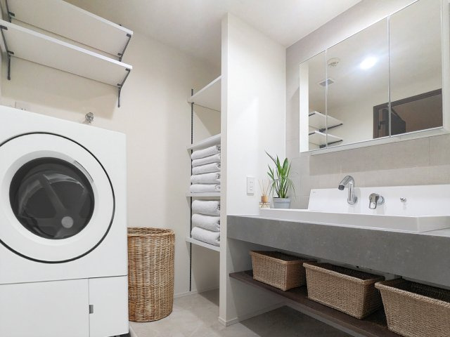 晴海アイランドトリトンスクエアビュータワーの洗面所|使いやすい洗面所です