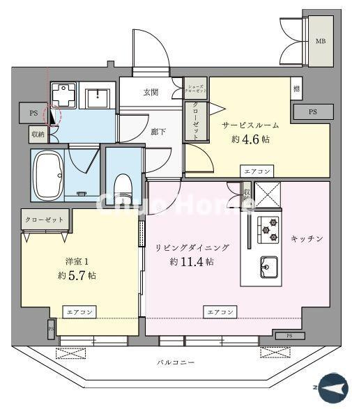 エグザレオーネ蔵前の間取り|新規リノベーションマンション。安心のアフターサービス保証付きですのでご購入後も安心して暮らせます。