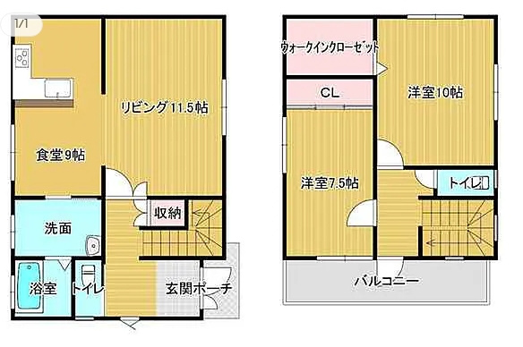 和歌山市善明寺の間取り