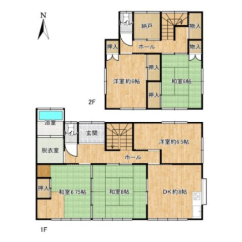 中古戸建　高崎市城山町の間取り|2026.5/25まで現況販売となります。こちらの間取図はリフォーム前の情報です
