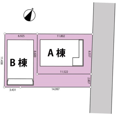 【区画図】 | 藤沢市弥勒寺3丁目 新築戸建 全2棟
