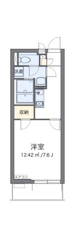【間取り】 | クレイノニューメイプル | 代表的な間取のため実際の間取とは異なる場合があります