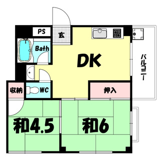 【間取り】 | ロイヤル中山手