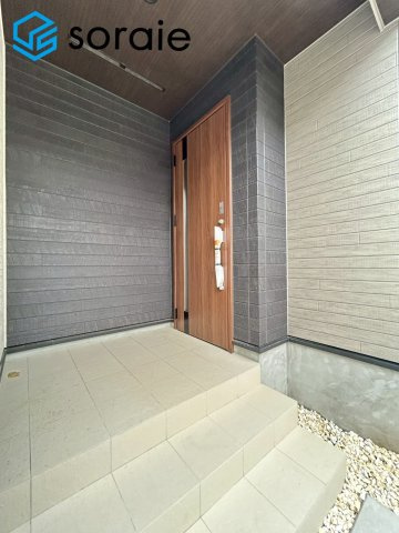 川越市下広谷3期全1棟　新築戸建の玄関|2026/6/4撮影