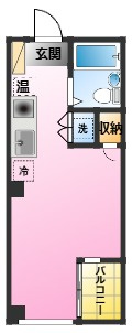 メゾンカタキリの間取り| IHクッキングヒーター　オール電化　室内洗濯機