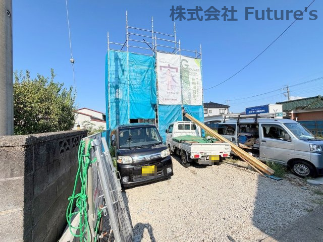 三郷市彦糸1丁目　新築戸建　全2棟　1号棟の外観|現地の写真になります。