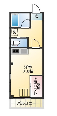 シャトー桐の間取り|間取りです。