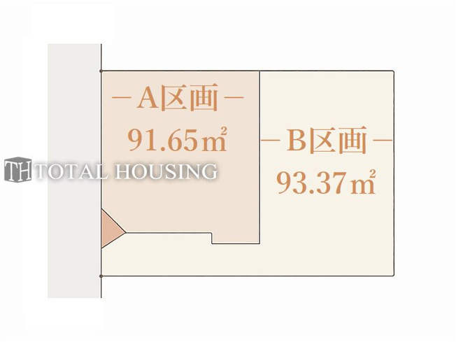 【区画図】 | 小金井市前原町１丁目　建築条件付売地　全2区画