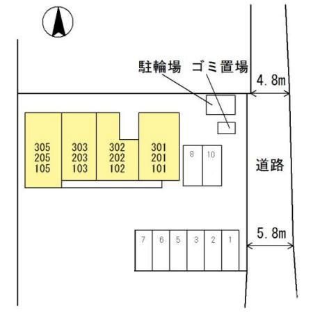 ワンモアオッツの区画図