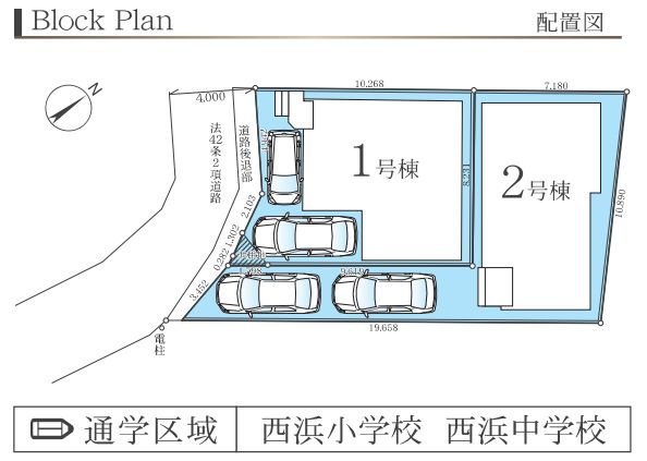 茅ヶ崎市南湖4丁目新築戸建て　5期2号棟の区画図|区画図「茅ヶ崎市南湖4丁目新築戸建て」