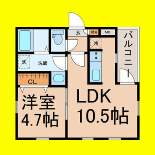 Cherim 瑞穂公園　名古屋市賃貸　仲介手数料無料の間取り