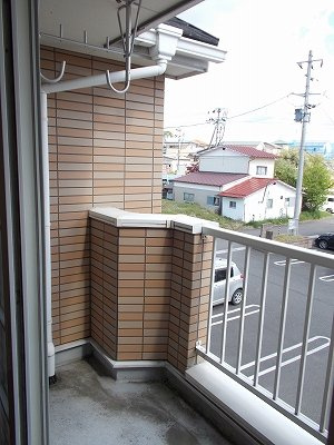 グリーンハイツＢのバルコニー